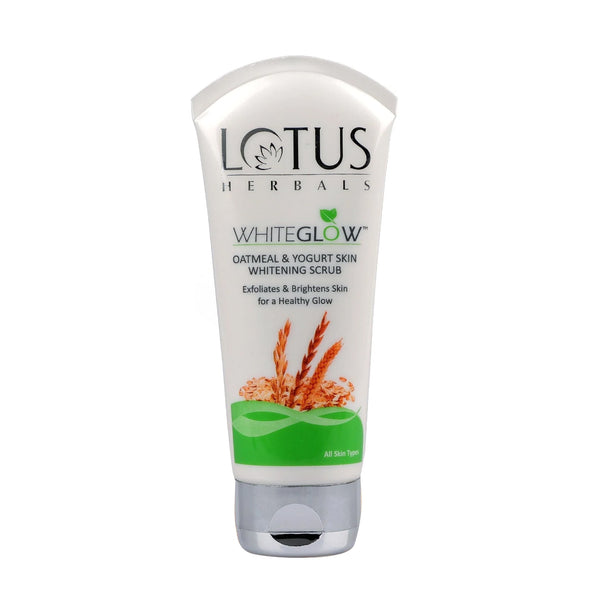 LOTUS HERBALS WHITEGLOW OATMEAL & YOUGURT SKIN WHITENING SCRUB 100G
