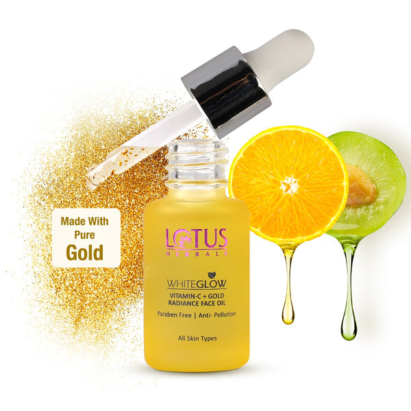 LOTUS HERBALS WHITEGLOW VITAMIN-C + GOLD RADIANCE FACE OIL 15ML