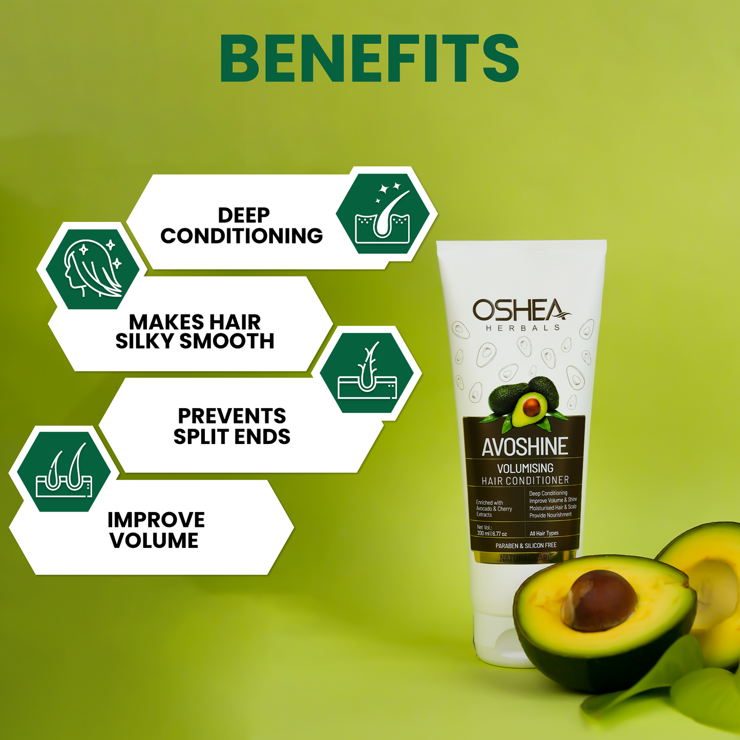 OSHEA AVOSHINE VOLUMISING HAIR CONDITIONER 200ML