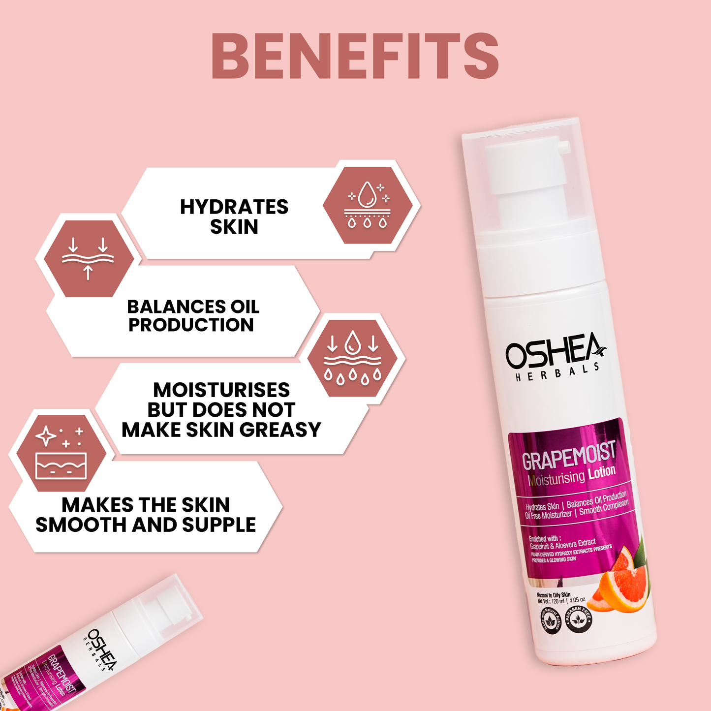 OSHEA GRAPEMOST MOISTURISING LOTION 120ML