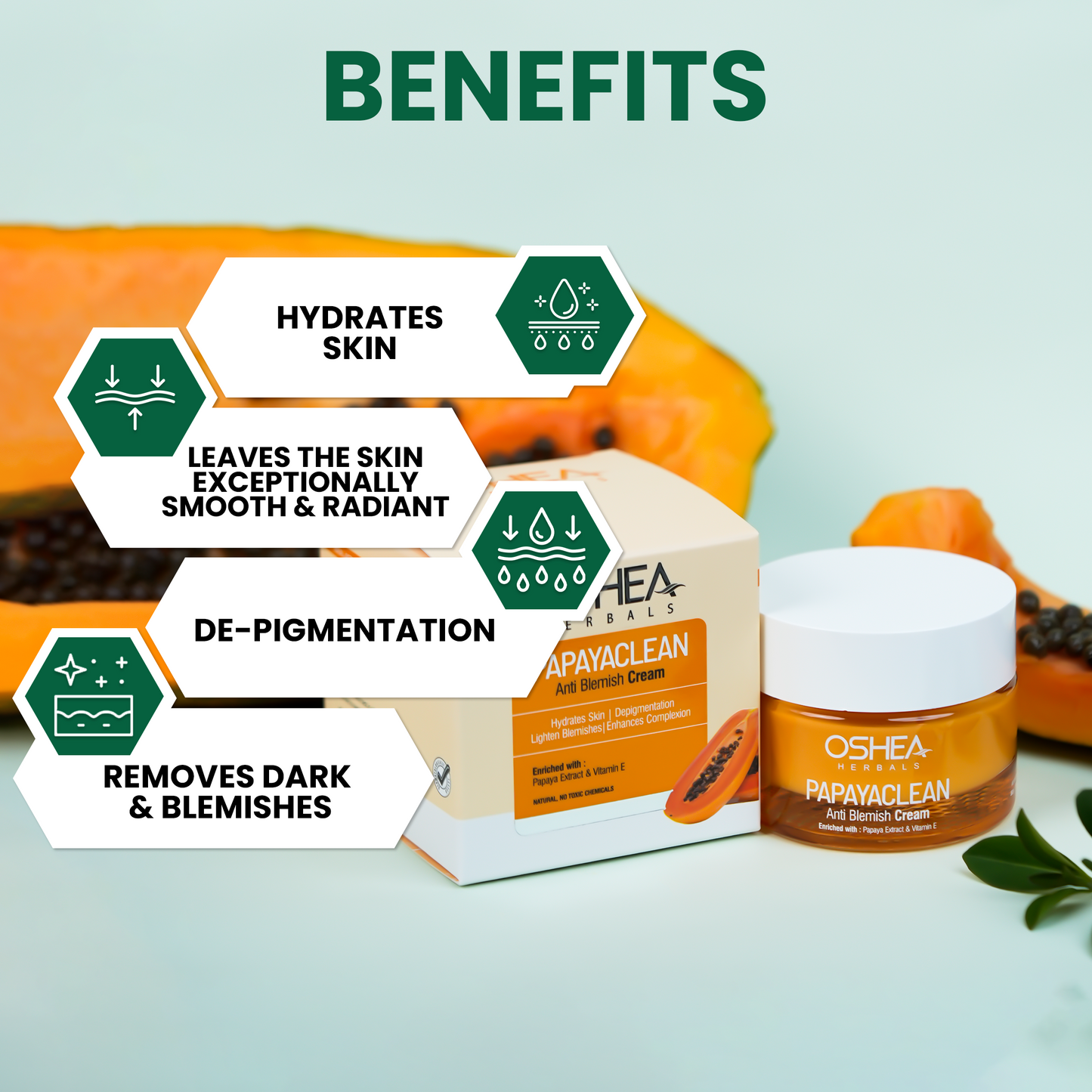 OSHEA PAPAYACLEAN ANTI BLEMISH CREAM 50G