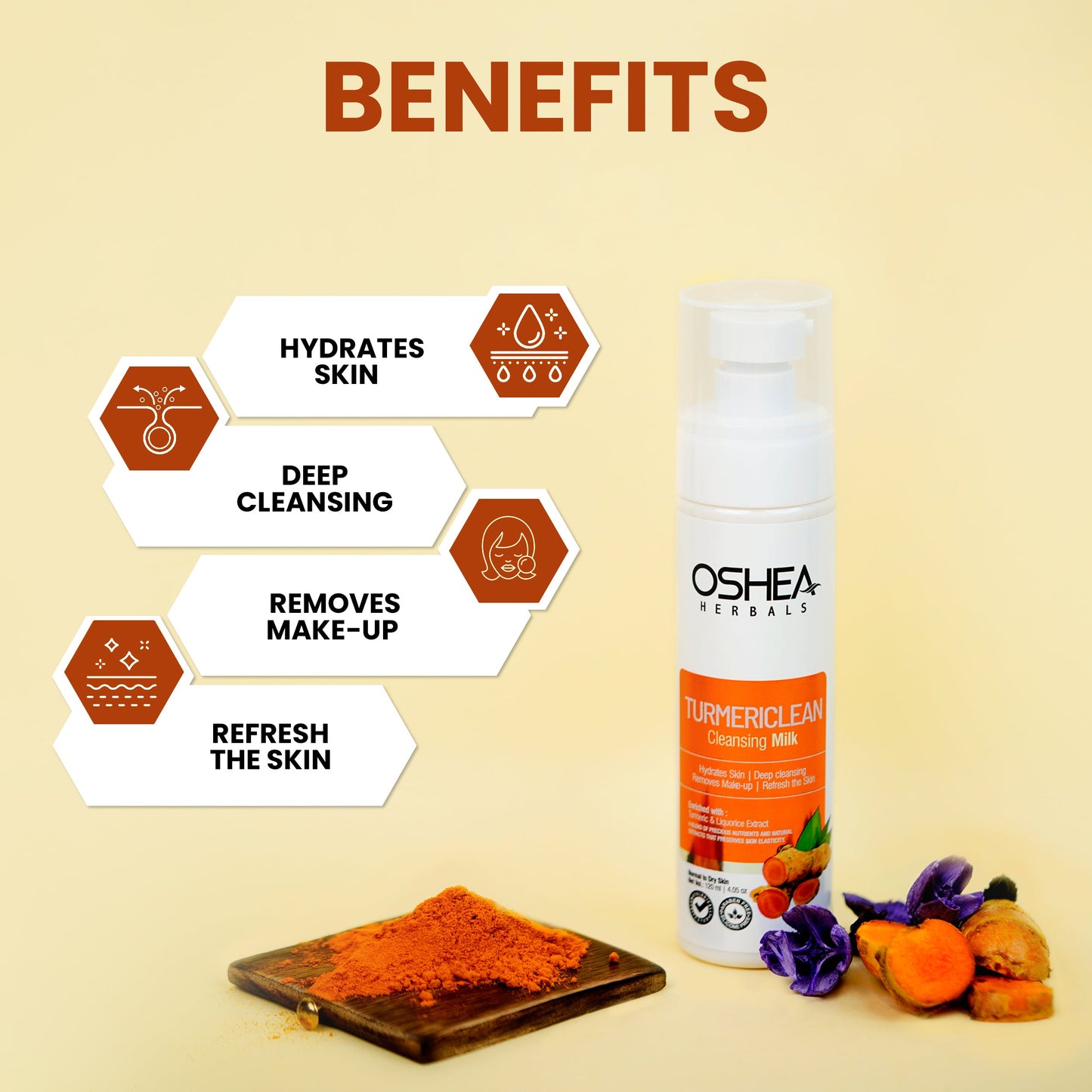 OSHEA TURMERICLEAN CLEANSING MILK 500ML