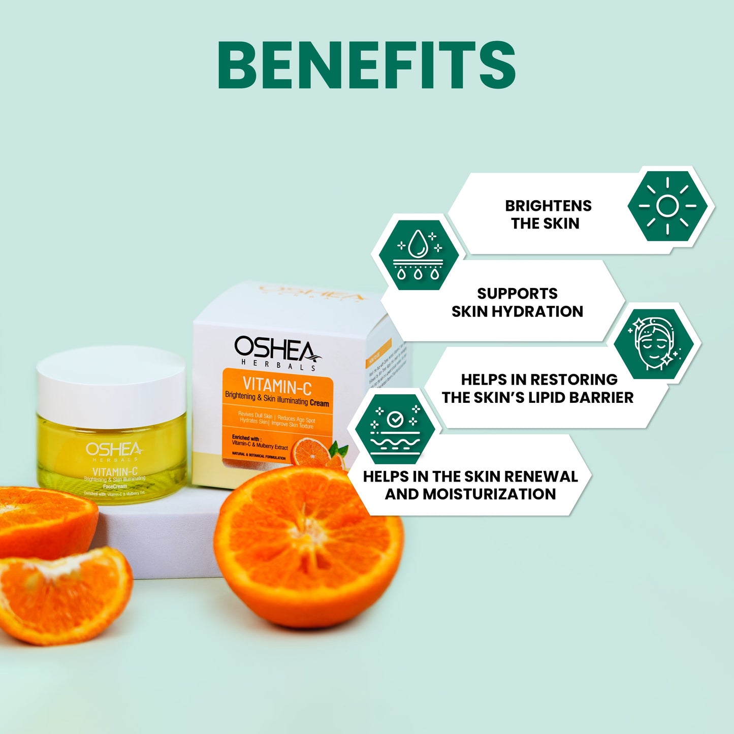 OSHEA VITAMIN C BRIGHTENING & SKIN ILLUMINATING CREAM 50G