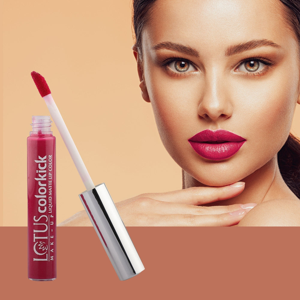 LOTUS MAKEUP COLORKICK LIQUID MATTE LIP COLOR CLM12 BERRY ME