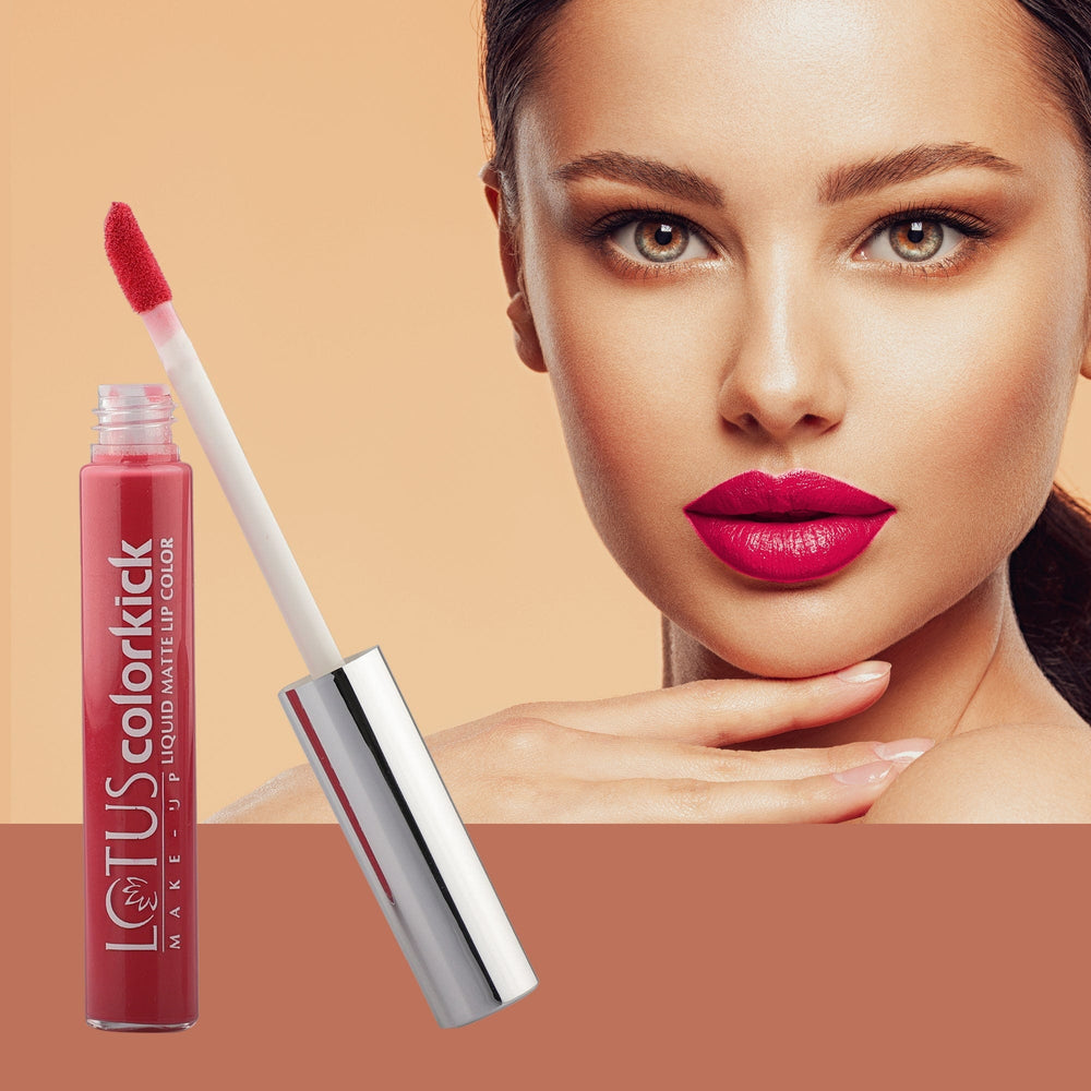 LOTUS MAKEUP COLORKICK LIQUID MATTE LIP COLOR CLM06 BLUSHING ROSE