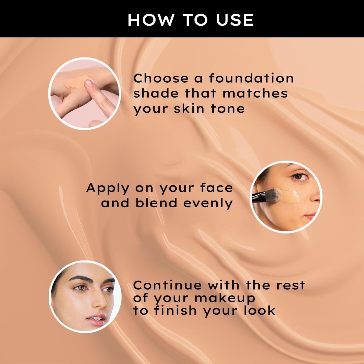 FACES FLAWLESS MATTE FOUNDATION 3 IN 1 042 WARM SAND 30ML