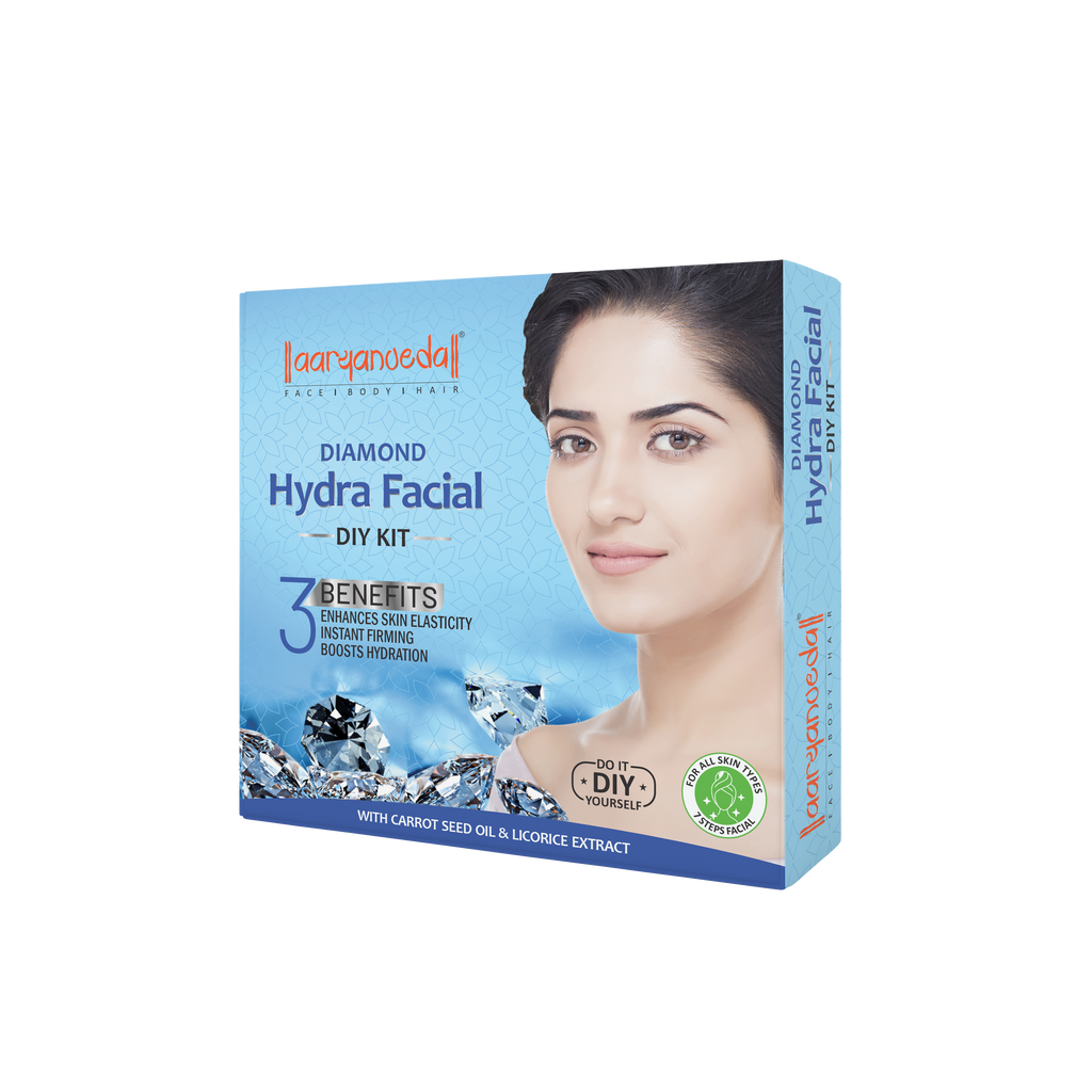 आर्यनवेद डायमंड हाइड्रा फेशियल DIY किट 45ML