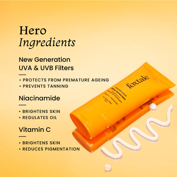 FOXTALE GOLDEN HOUR GLOW SUNSCREEN SPF 50++++ 80ML