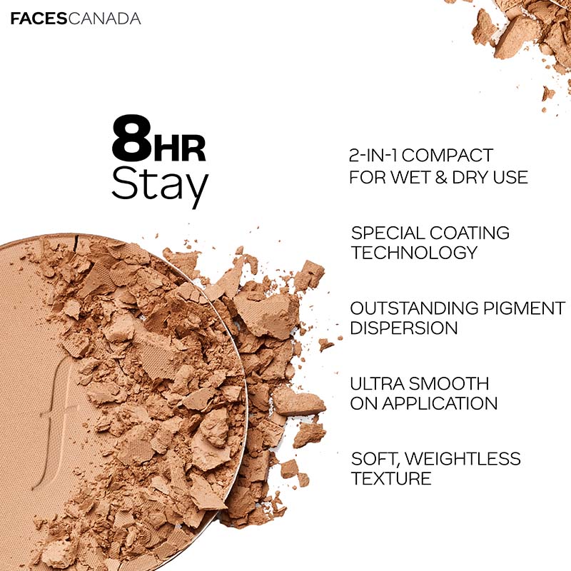 FACES 3 IN 1 HD MATTE COMPACT 03 TOTAL BEIGE 8G