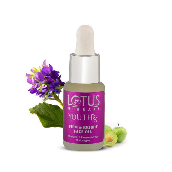 LOTUS HERBALS YOUTHRX RETINOL+VITSMIN C WITH NATURAL BAKUCHIOL FIRM & BRIGHT FACE OIL 15ML