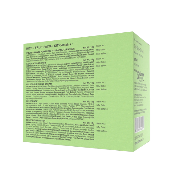 शहनाज़ हुसैन मिक्स्ड फ्रूट फेशियल किट 5 स्टेप 50 ग्राम