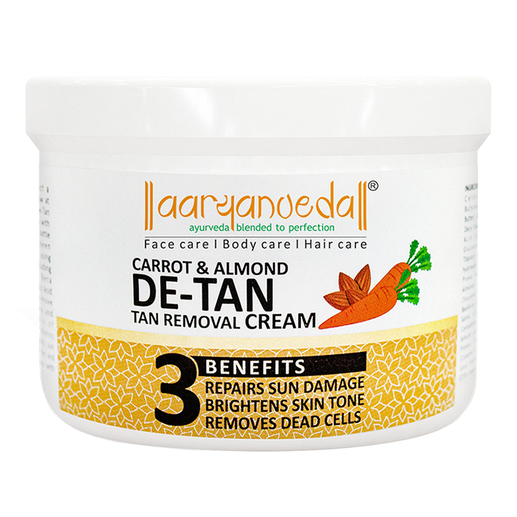 ARYANVEDA CARROT & ALMOND DE TAN TAN REMOVAL MASSAGE CREAM 200ML