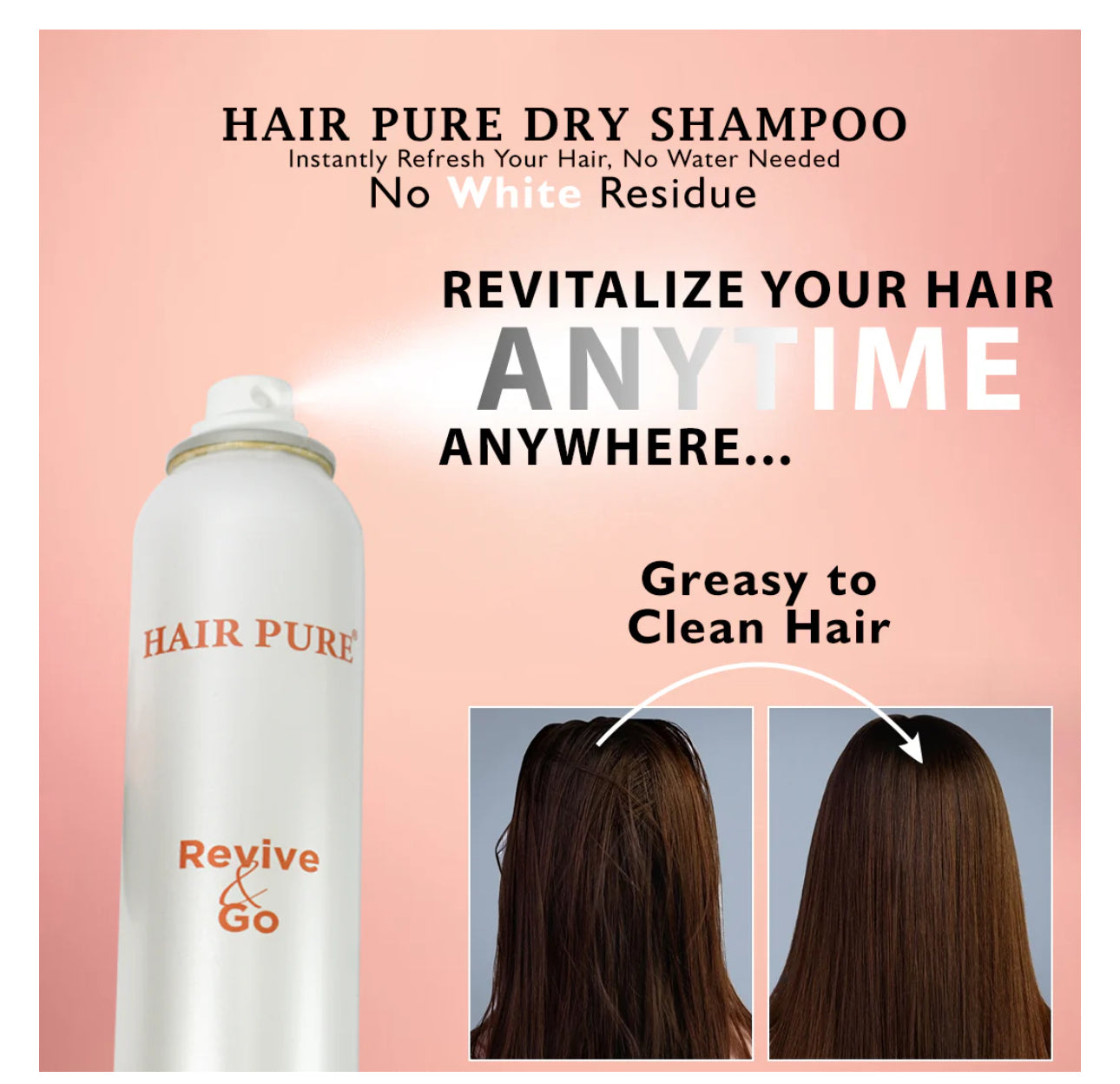 HAIR PURE DRY SHAMPOO 200 ML