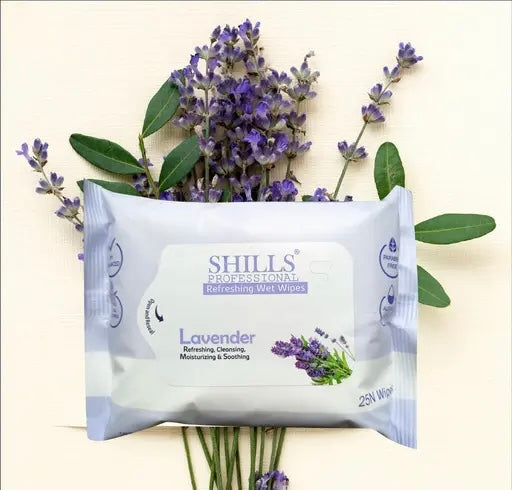 SHILLS WET WIPES LAVENDER 1+2=PACK OF3=75N