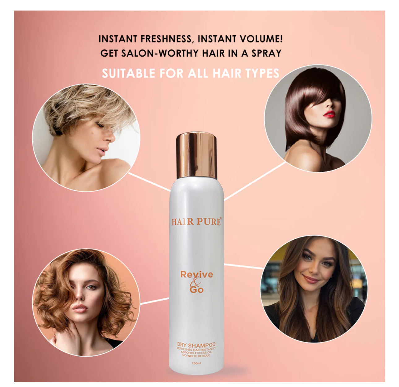 HAIR PURE DRY SHAMPOO 200 ML