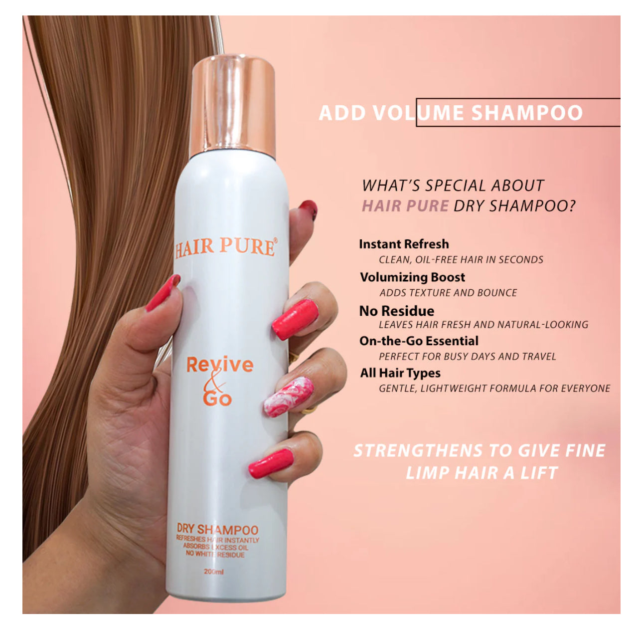 HAIR PURE DRY SHAMPOO 200 ML