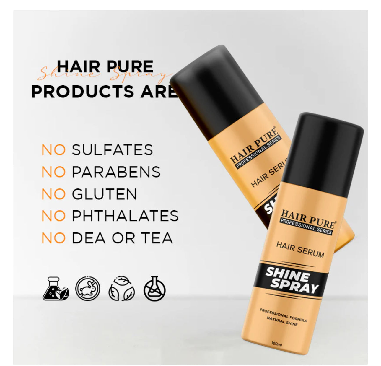 हेयर प्योर हेयर सीरम शाइन स्प्रे 100ML