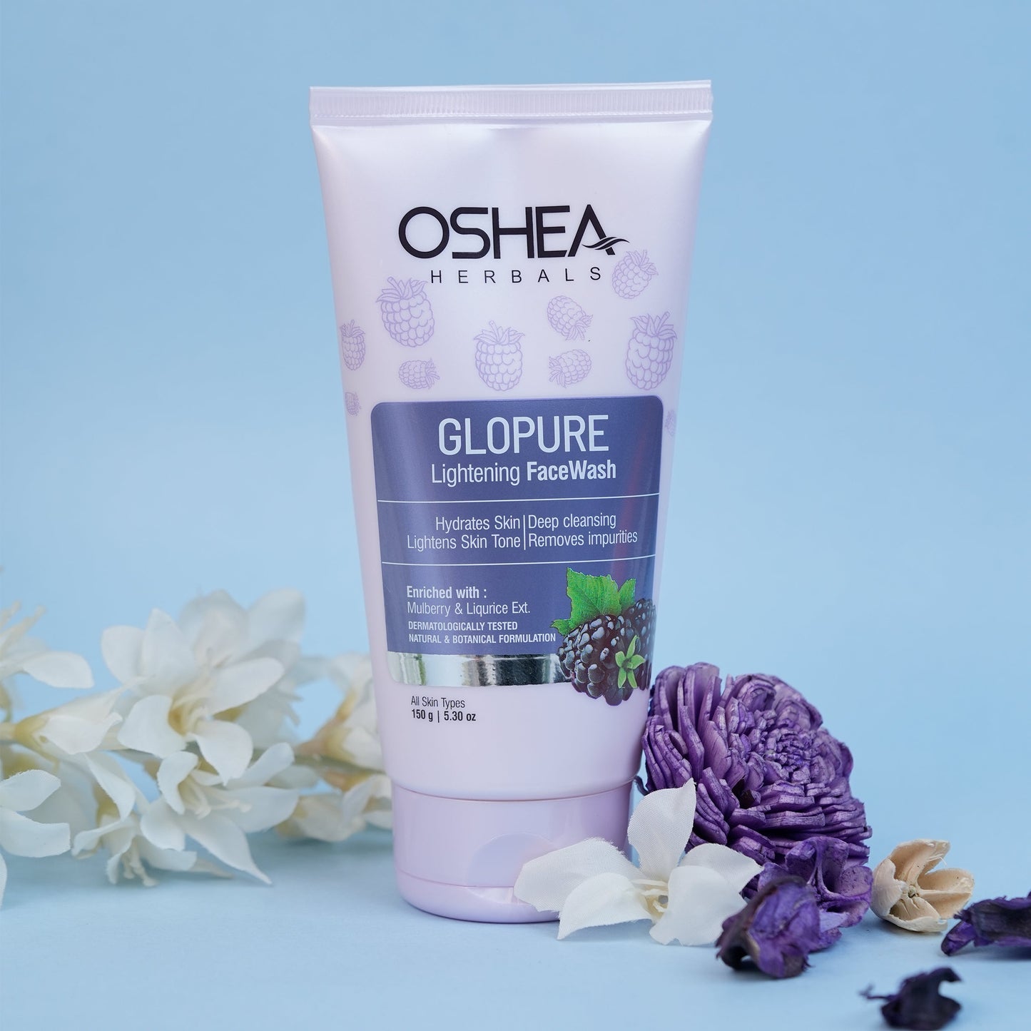OSHEA GLOPURE LIGHTENING FACE WASH 150G