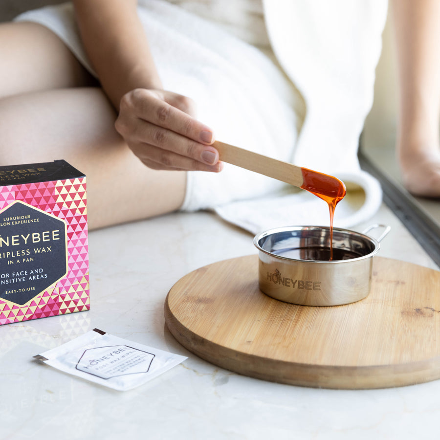 HONEYBEE WAX STRIPLESS PAN 120 GM