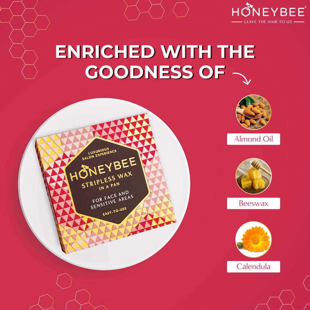 HONEYBEE WAX STRIPLESS PAN 120 GM
