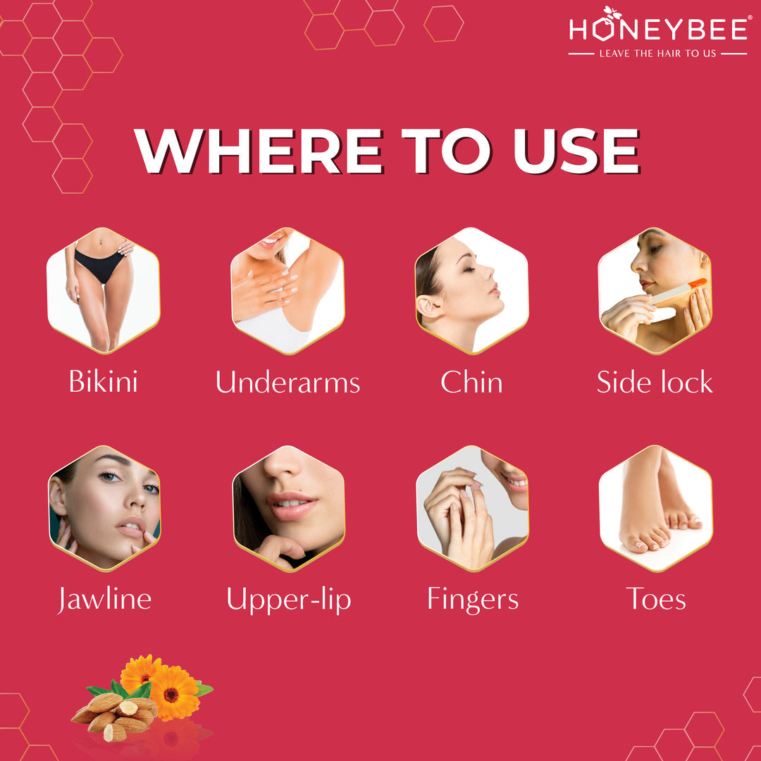 HONEYBEE WAX STRIPLESS PAN 120 GM