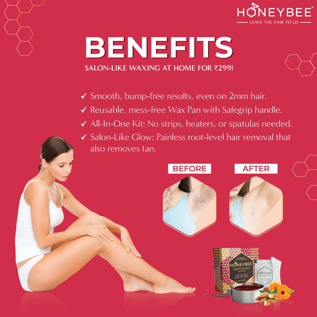 HONEYBEE WAX STRIPLESS PAN 120 GM