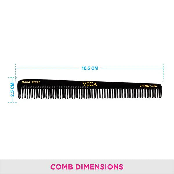 VEGA HANDMADE BLACK HAIR COMB HMBC 106