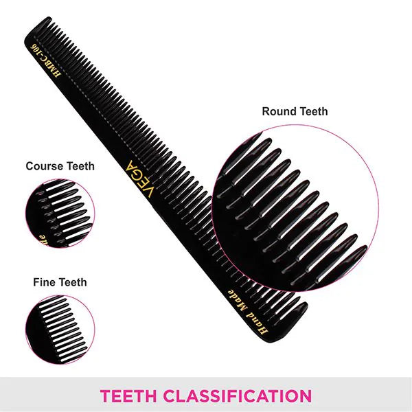 VEGA HANDMADE BLACK HAIR COMB HMBC 106