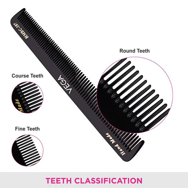 VEGA HANDMADE BLACK HAIR COMB HMBC 107