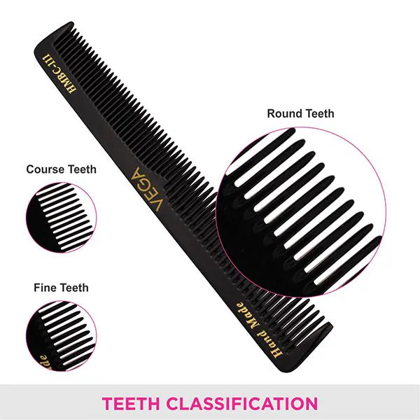 VEGA HANDMADE BLACK HAIR COMB HMBC 111