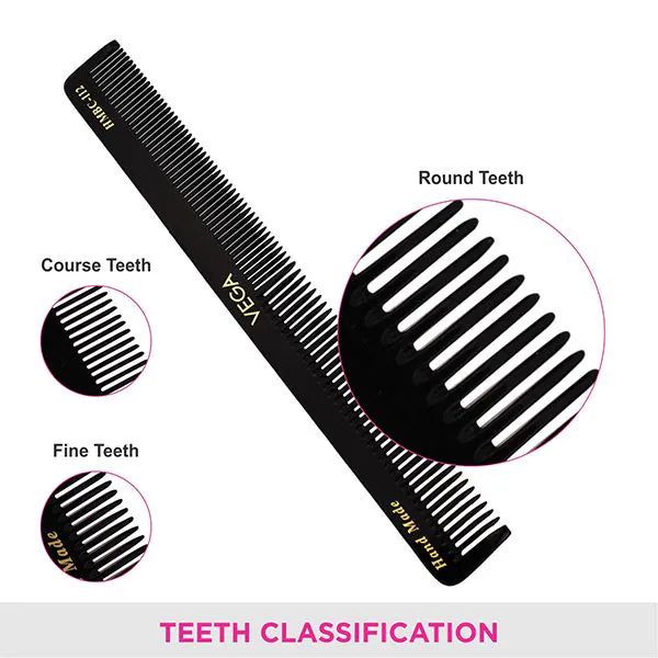 VEGA HANDMADE BLACK HAIR COMB HMBC 112