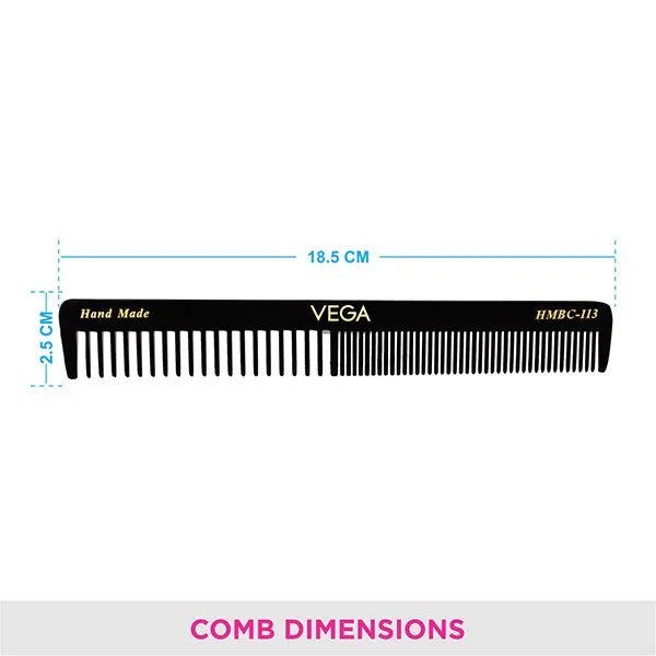 VEGA HANDMADE BLACK HAIR COMB HMBC 113