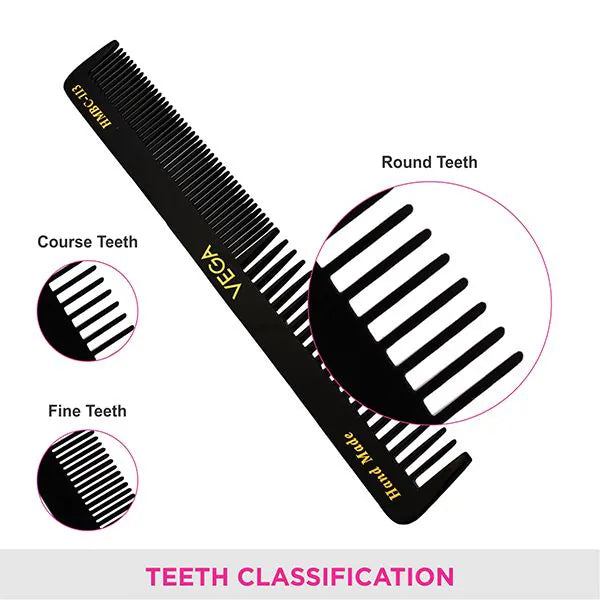 VEGA HANDMADE BLACK HAIR COMB HMBC 113