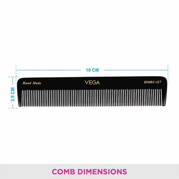 VEGA HANDMADE BLACK HAIR COMB HMBC 117