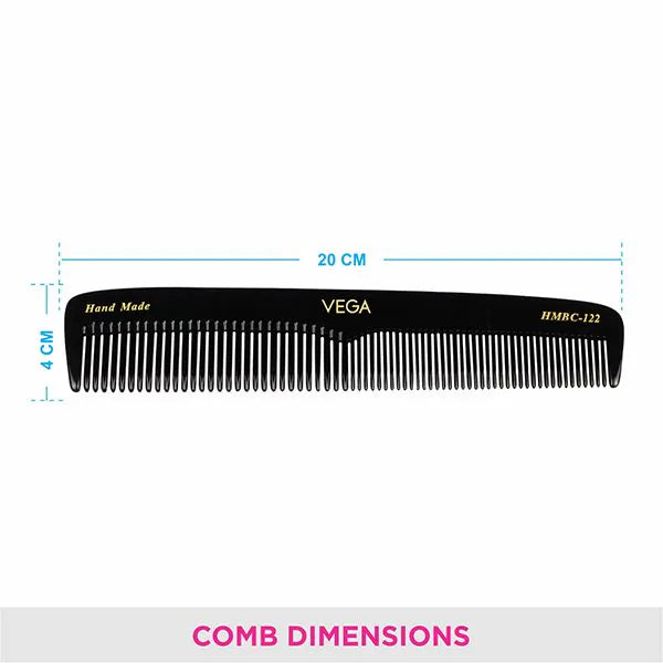 VEGA HANDCRAFTED BLACK HAIR COMB HMBC 122