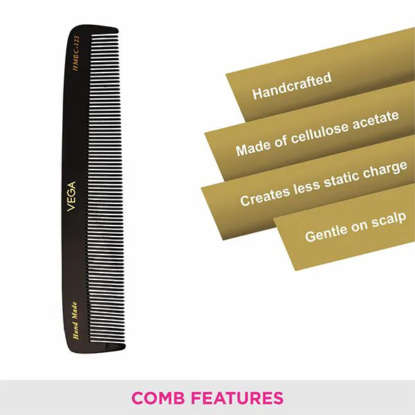 VEGA HANDMADE BLACK HAIR COMB HMBC 123