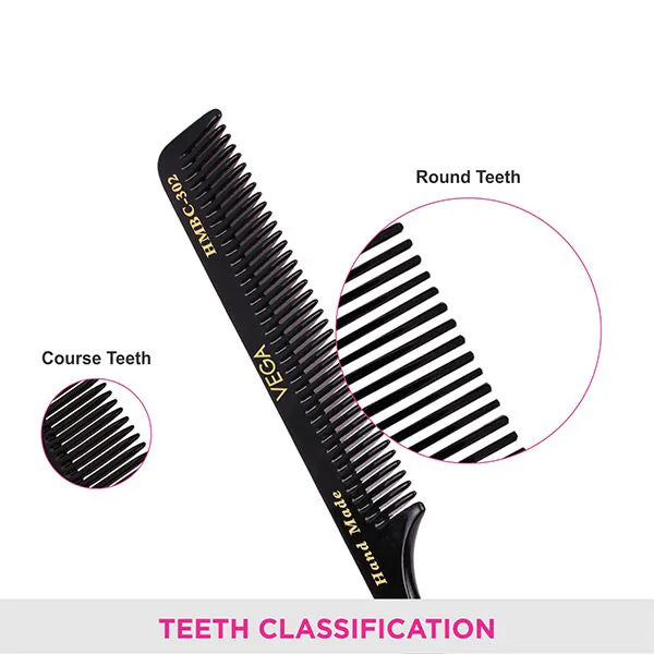 VEGA HANDMADE BLACK HAIR COMB HMBC 302