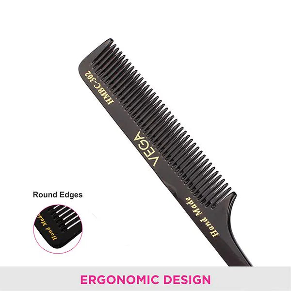 VEGA HANDMADE BLACK HAIR COMB HMBC 302
