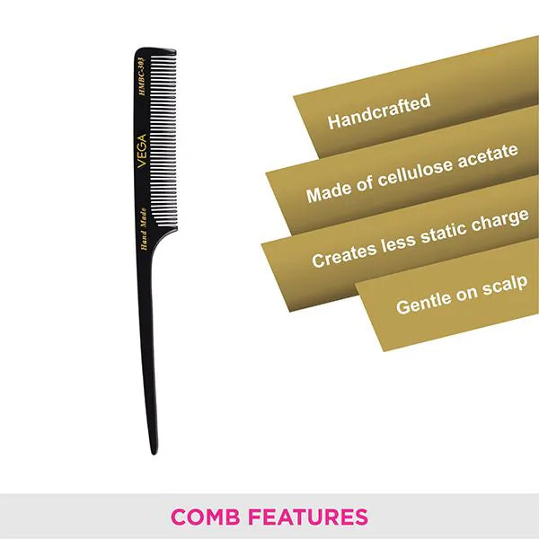 VEGA HANDMADE BLACK HAIR COMB HMBC 303