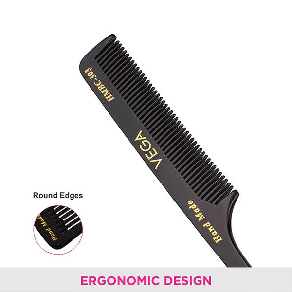 VEGA HANDMADE BLACK HAIR COMB HMBC 303