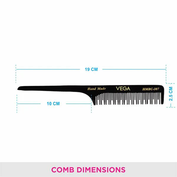 VEGA HANDMADE BLACK HAIR COMB HMBC 307
