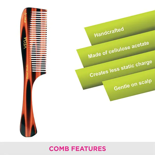 VEGA HANDMADE HAIR COMB HMC 73 PCS
