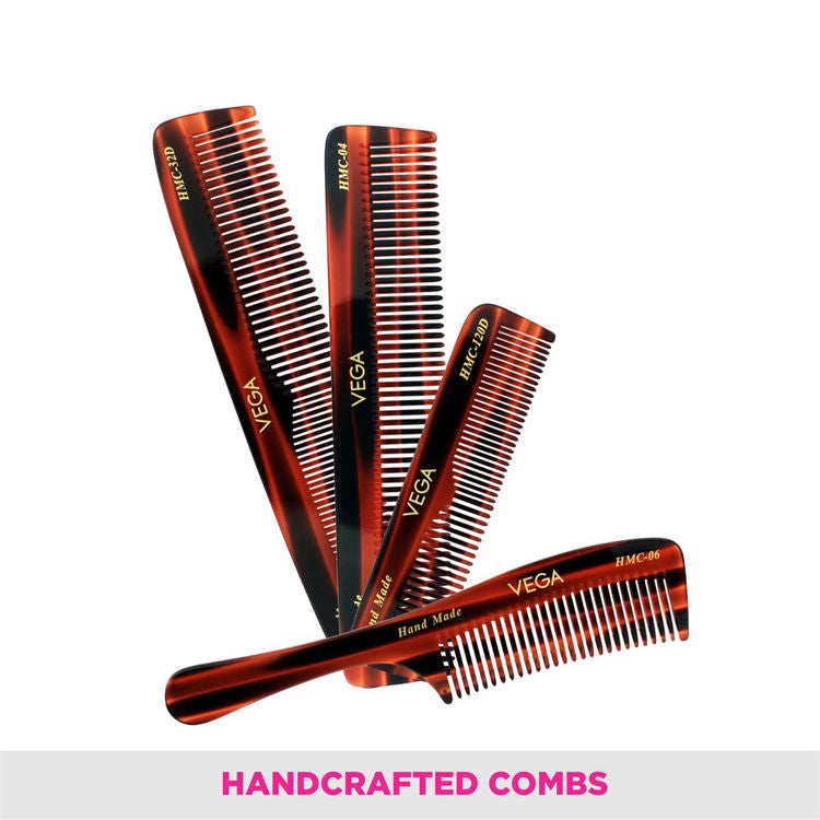 VEGA HANDMADE HAIR COMB SET OF 4 HMCS 04 PCS