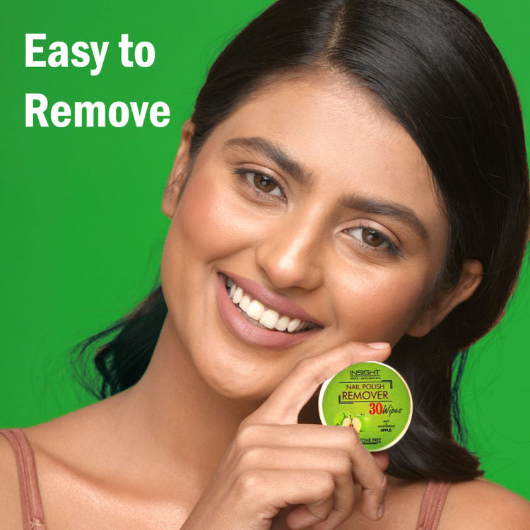 INSIGHT NAIL PAINT REMOVER GREEN APPLE 30 WIPES
