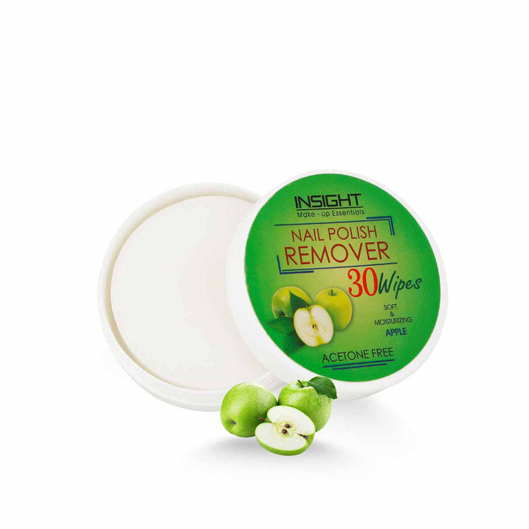 INSIGHT NAIL PAINT REMOVER GREEN APPLE 30 WIPES