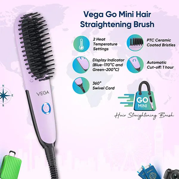VEGA HAIR STRAIGHTENING BRUSH VHSB 05