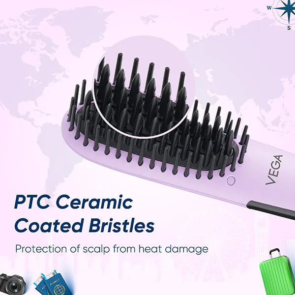 VEGA HAIR STRAIGHTENING BRUSH VHSB 05