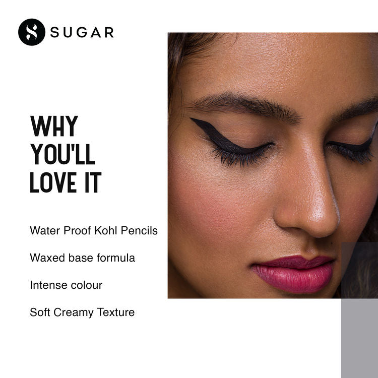 SUGAR STROKE OF GENIUS HEAVY DUTY KOHL 01 BACK TO BLACK