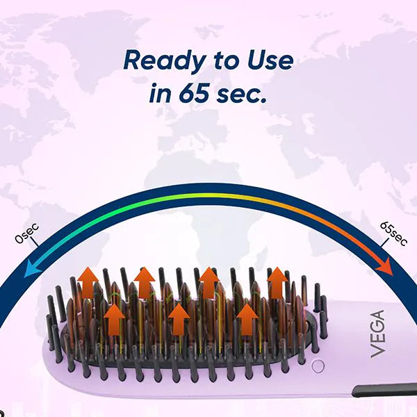 VEGA HAIR STRAIGHTENING BRUSH VHSB 05