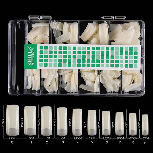 शिल्स नेल टिप्स हाफ-कवर (प्राकृतिक)